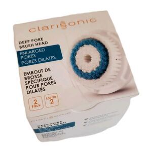 Clarisonic Deep Pore Replacement Brush Head Pack of 2 Brand New Enlarged Pores